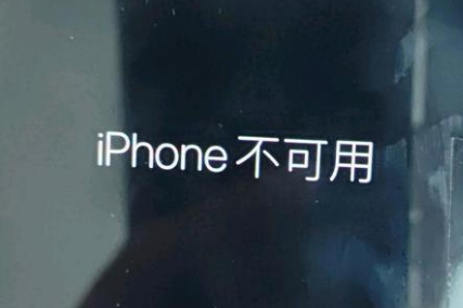 景德镇苹果服务网点分享锁屏界面显示“iPhone 不可用”如何解决 